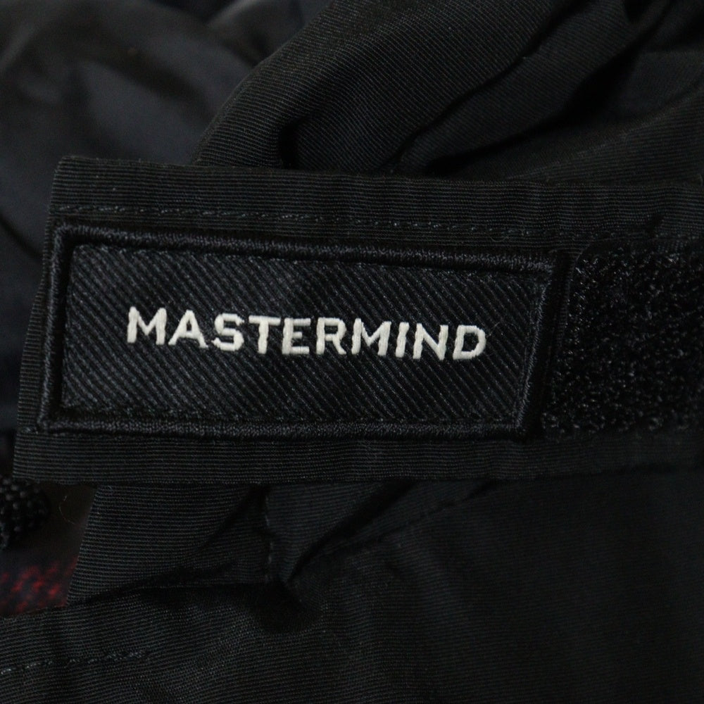 WOOLRICH(ウールリッチ) ×MASTERMIND マスターマインド ロゴ刺繍 ジップアップ ダウンジャケット ブラック WOCPS2992