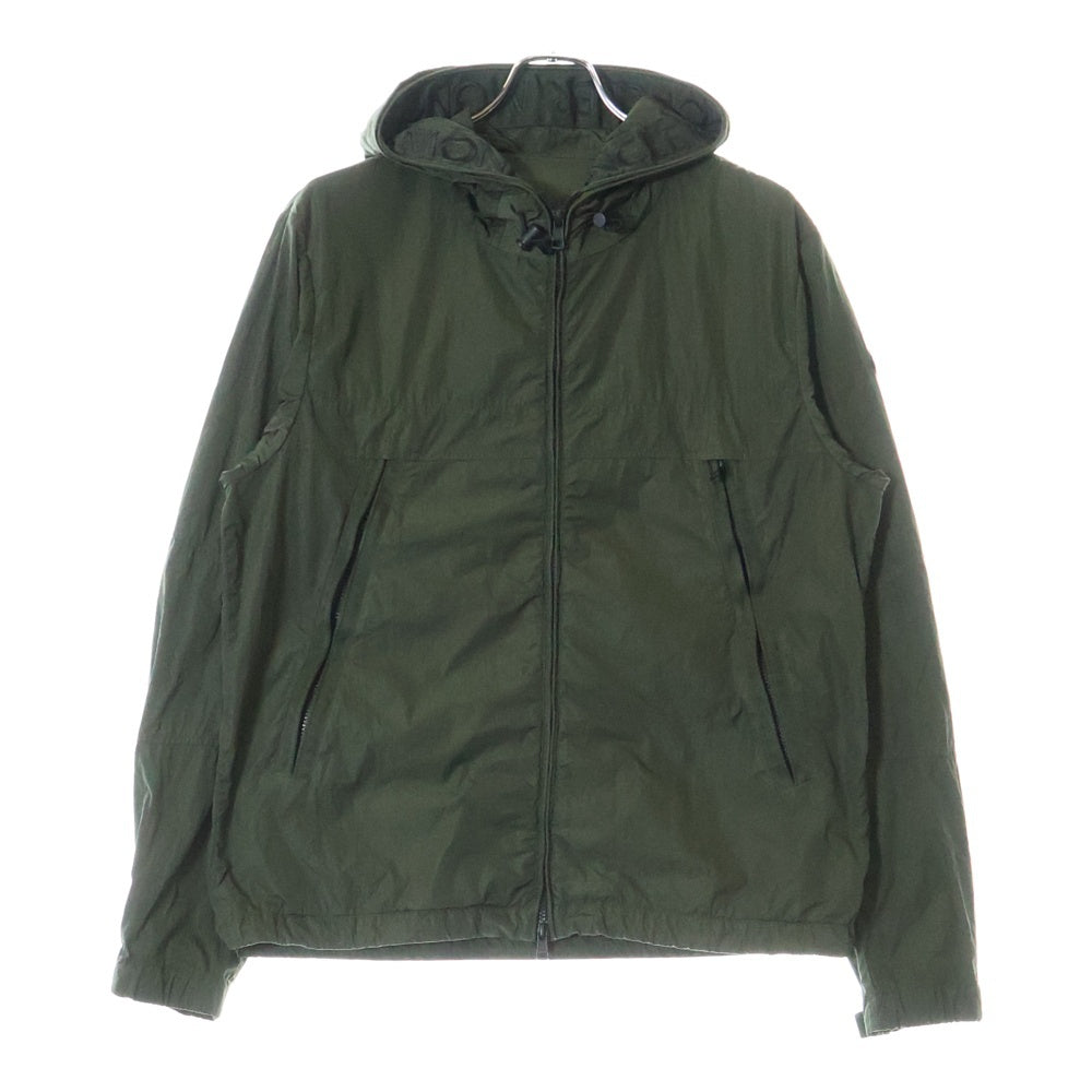 MONCLER(モンクレール) 20SS SCIE GIUBBOTTO ロゴ刺繍 フーデッド ジップアップ ナイロンジャケット カーキ F10911A70060 53705