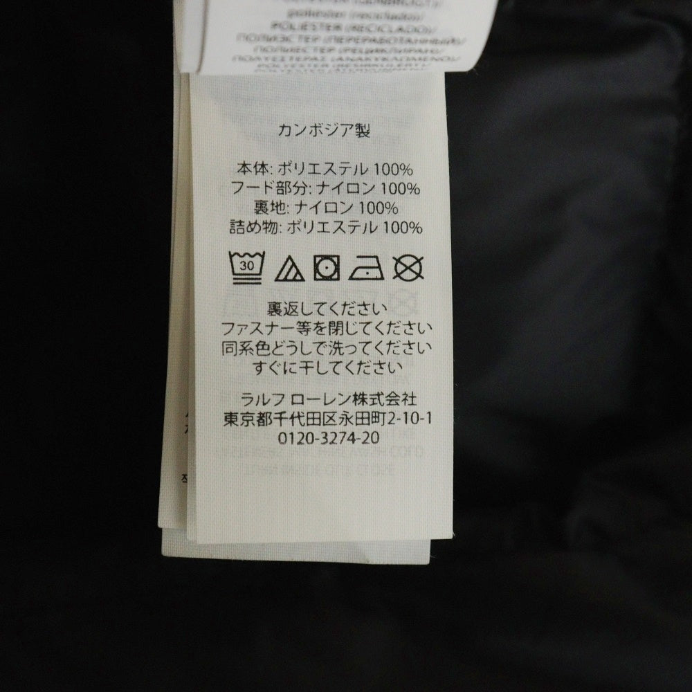 RLX RALPHLAUREN(アール エル エックス ラルフ ローレン) カモフラ ポリエステル 中綿 ジップアップ ジャケット ブラック 0200011806