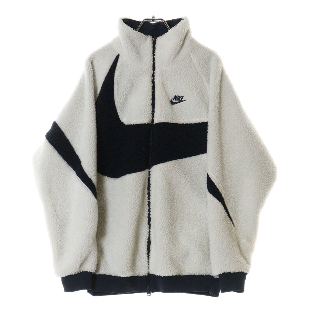 NIKE(ナイキ) SWOOSH FULL ZIP JACKET スウッシュ フルジップ ジャケット ホワイト/ネイビー BQ6546-114