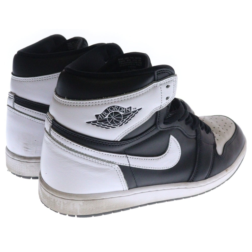 NIKE(ナイキ) AIR JORDAN 1 RETRO HIGH OG エアジョーダン1 レトロ ハイカットスニーカー ブラック/ホワイト US11.5/29.5cm DZ5485-010