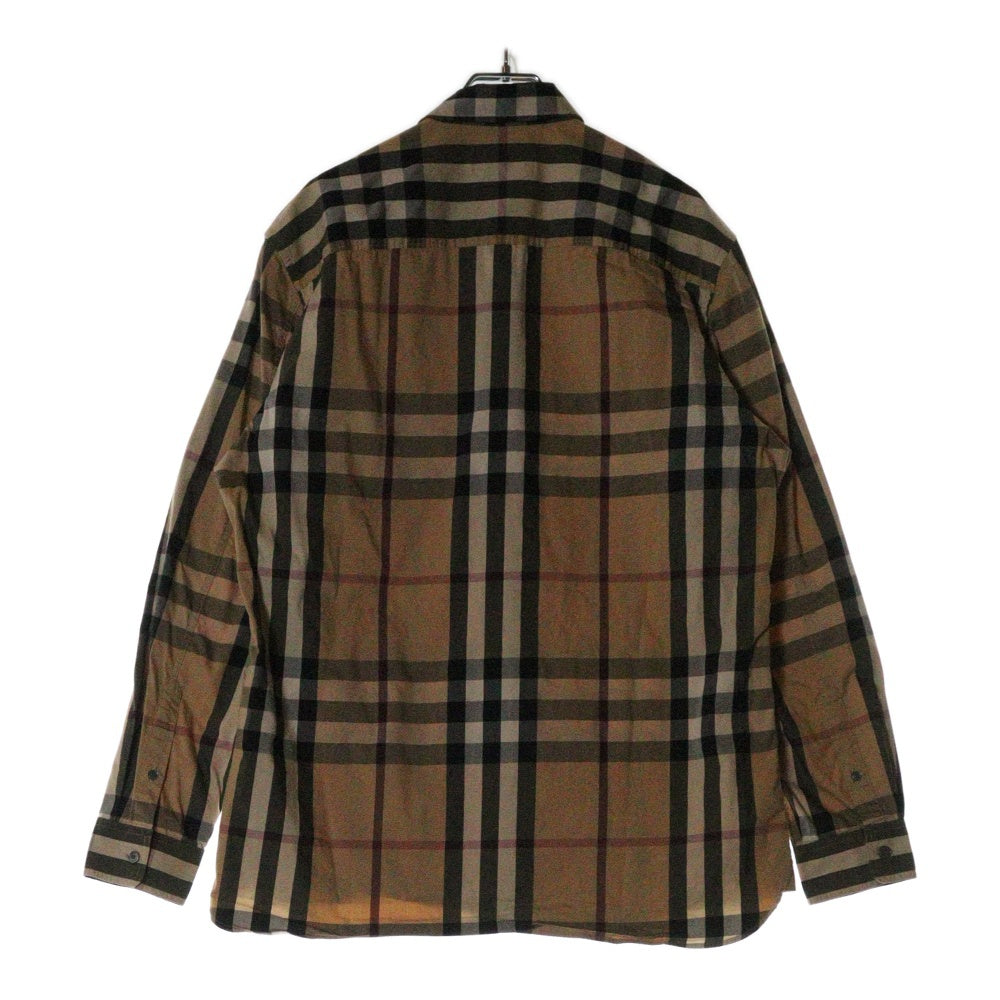 BURBERRY(バーバリー) ノバチェック 長袖シャツ ブラウン 4557598