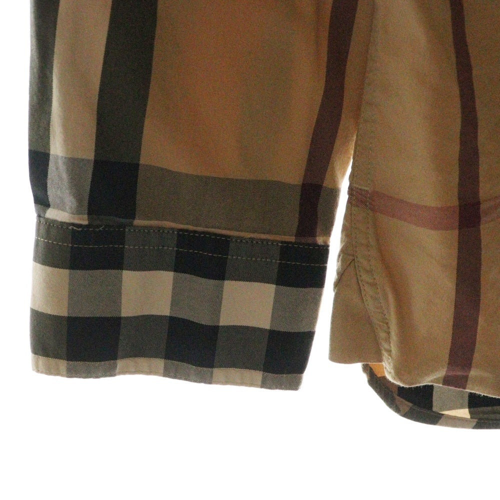 BURBERRY(バーバリー) ノバチェック 長袖シャツ ブラウン 4557598