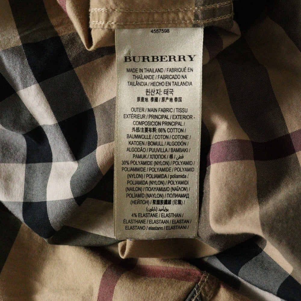 BURBERRY(バーバリー) ノバチェック 長袖シャツ ブラウン 4557598