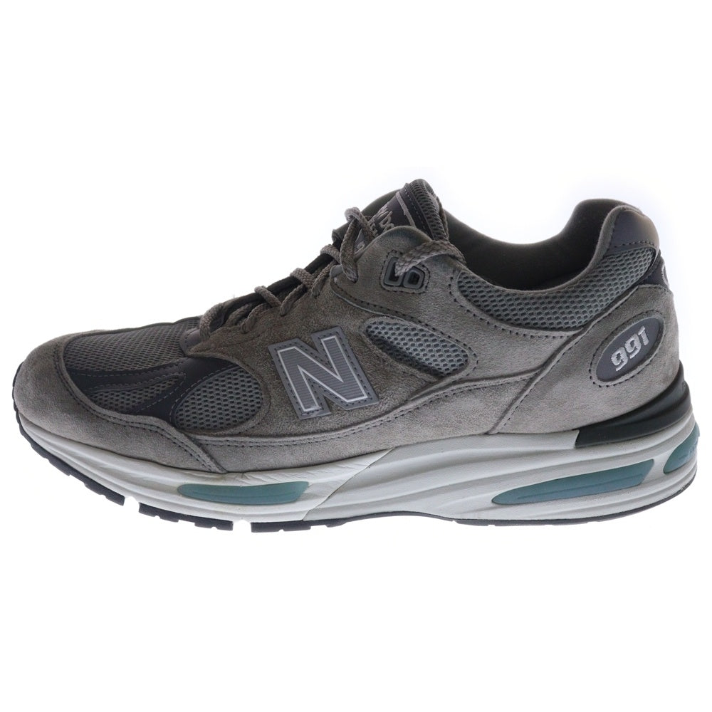 New Balance(ニューバランス) U991GL2 スウェードレザー ローカットスニーカー グレー US10/28cm
