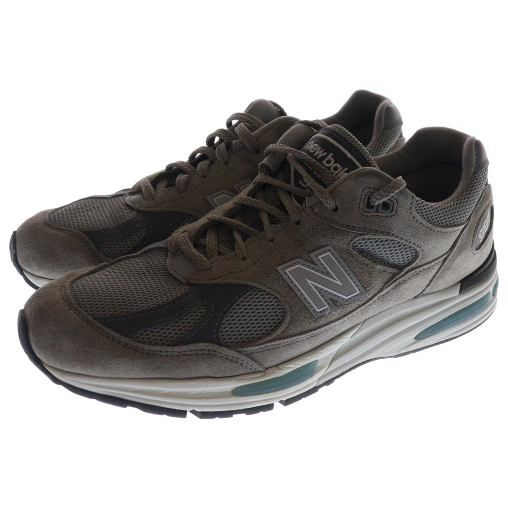 New Balance(ニューバランス) U991GL2 スウェードレザー ローカットスニーカー グレー US10/28cm