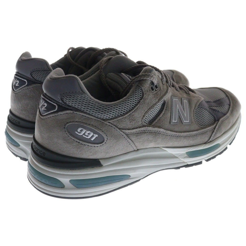 New Balance(ニューバランス) U991GL2 スウェードレザー ローカットスニーカー グレー US10/28cm