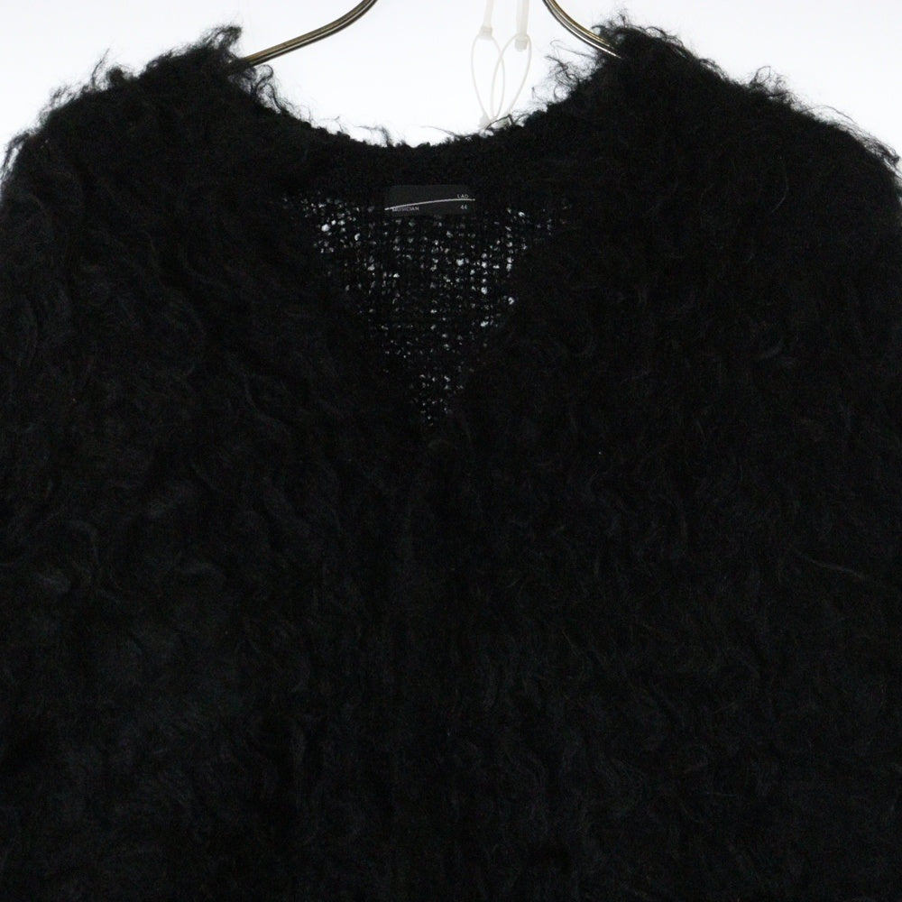 LAD MUSICIAN(ラッドミュージシャン) 24AW LOOP YARN SHAGGY KNIT CARDIGAN シャギーニット カーディガン ブラック 2224-021