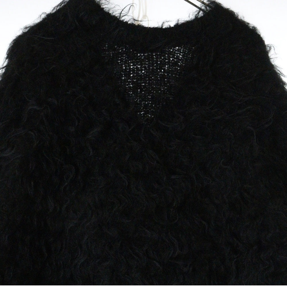 LAD MUSICIAN(ラッドミュージシャン) 24AW LOOP YARN SHAGGY KNIT CARDIGAN シャギーニット カーディガン ブラック 2224-021