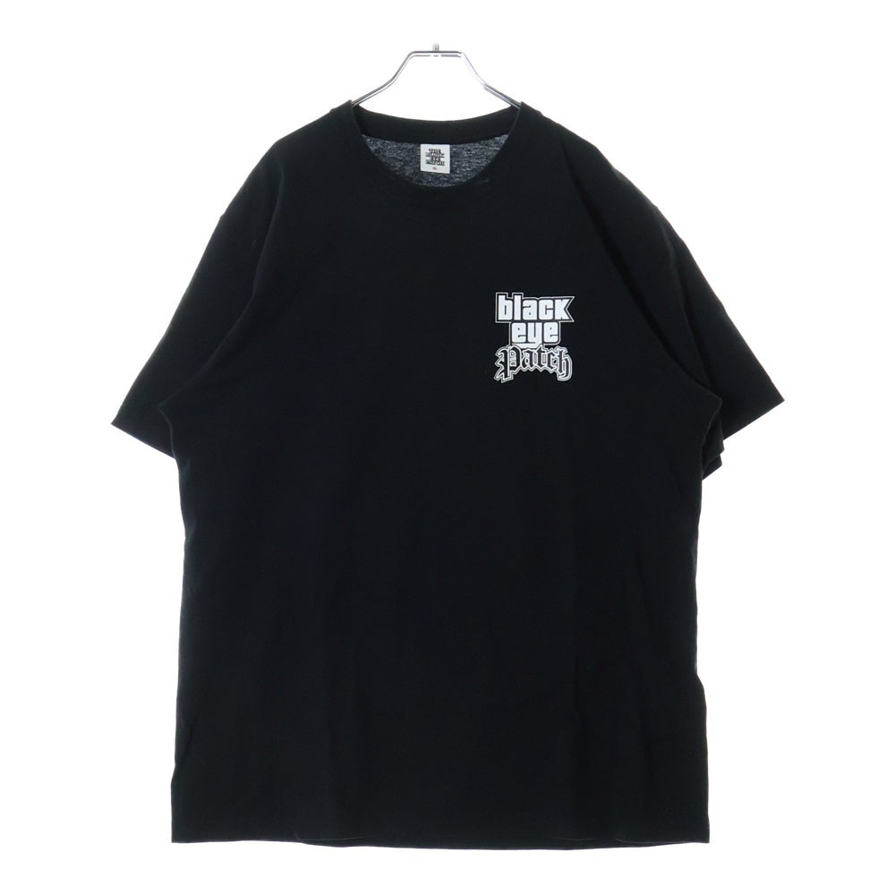 THE BLACK EYE PATCH(ブラックアイパッチ) CRIME RPG LOGO TEE クライムロゴプリント クルーネック 半袖Tシャツ カットソー ブラック