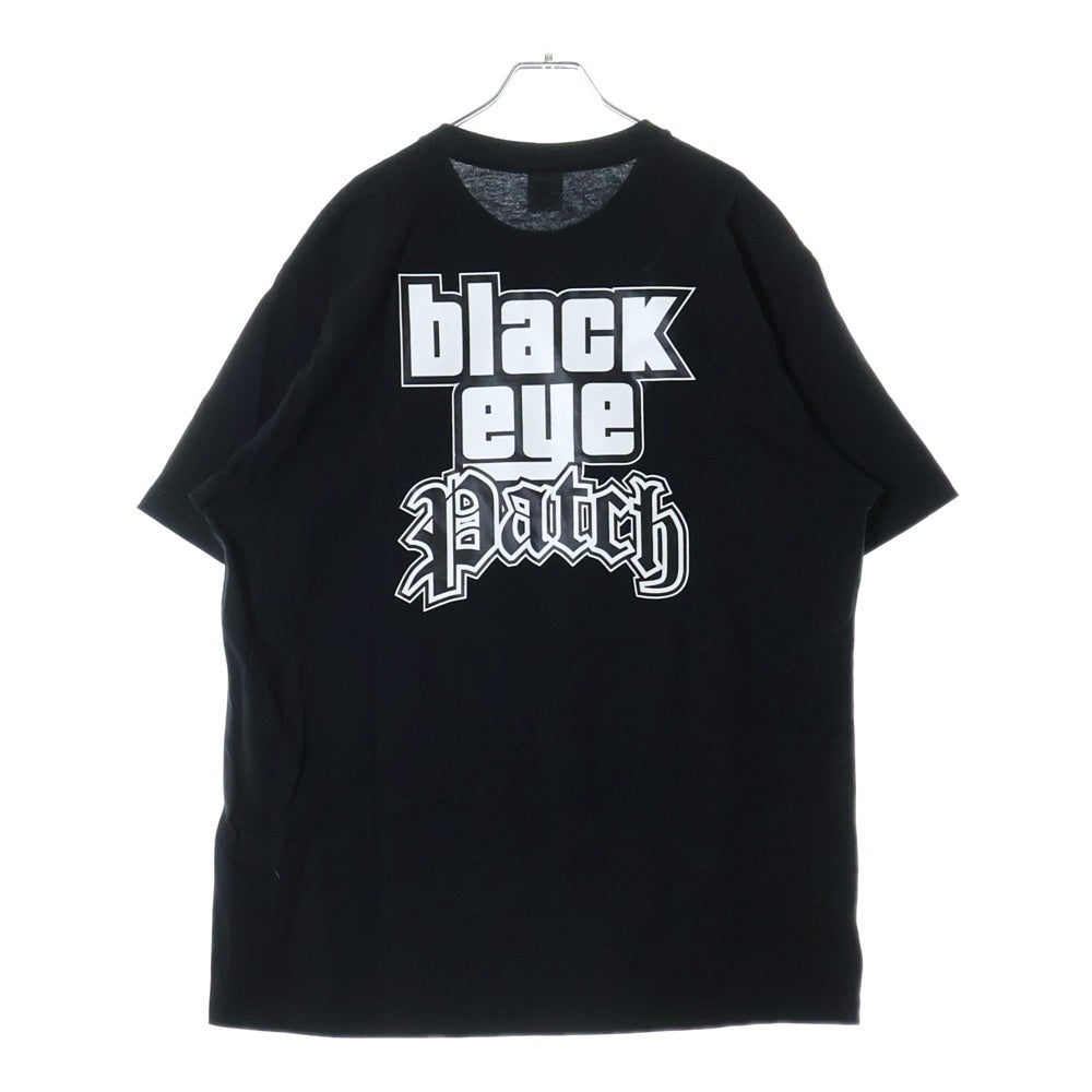 THE BLACK EYE PATCH(ブラックアイパッチ) CRIME RPG LOGO TEE クライムロゴプリント クルーネック 半袖Tシャツ カットソー ブラック