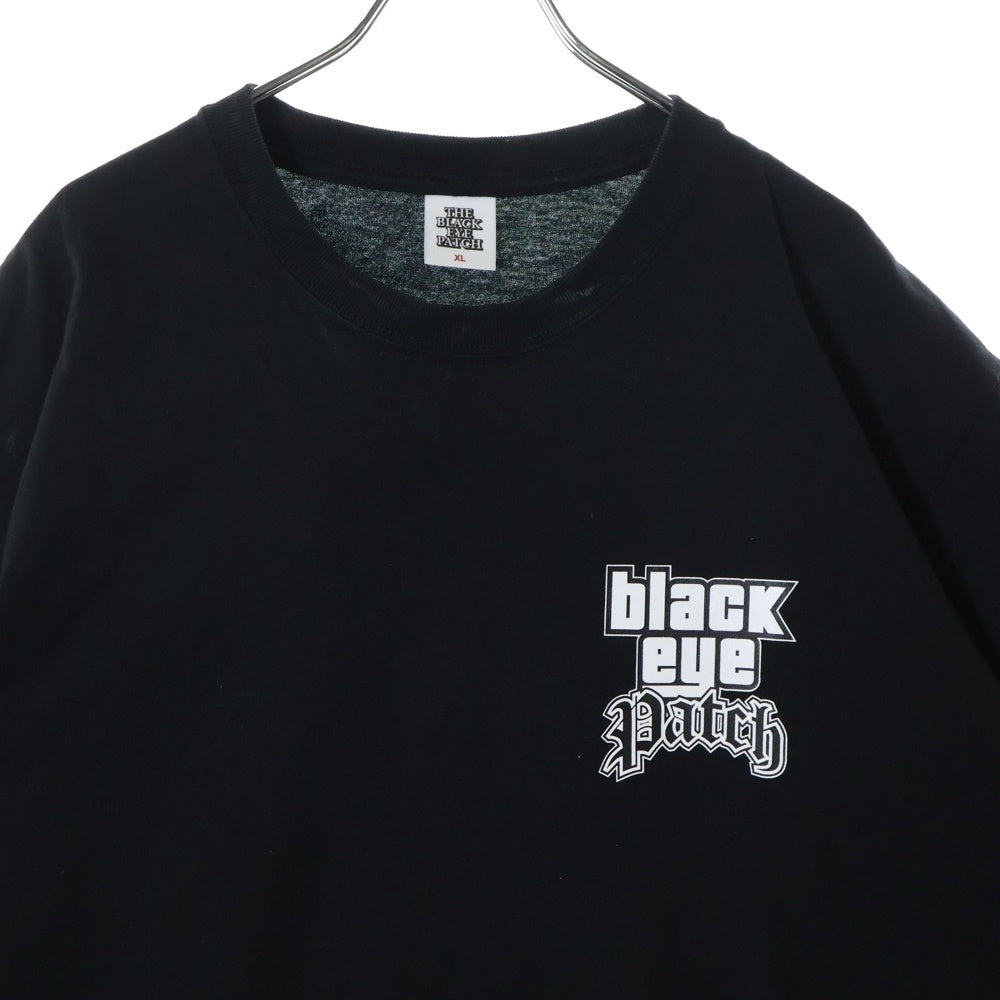 THE BLACK EYE PATCH(ブラックアイパッチ) CRIME RPG LOGO TEE クライムロゴプリント クルーネック 半袖Tシャツ カットソー ブラック