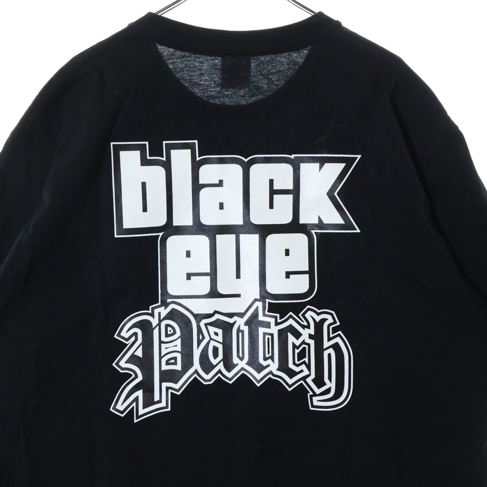 THE BLACK EYE PATCH(ブラックアイパッチ) CRIME RPG LOGO TEE クライムロゴプリント クルーネック 半袖Tシャツ カットソー ブラック