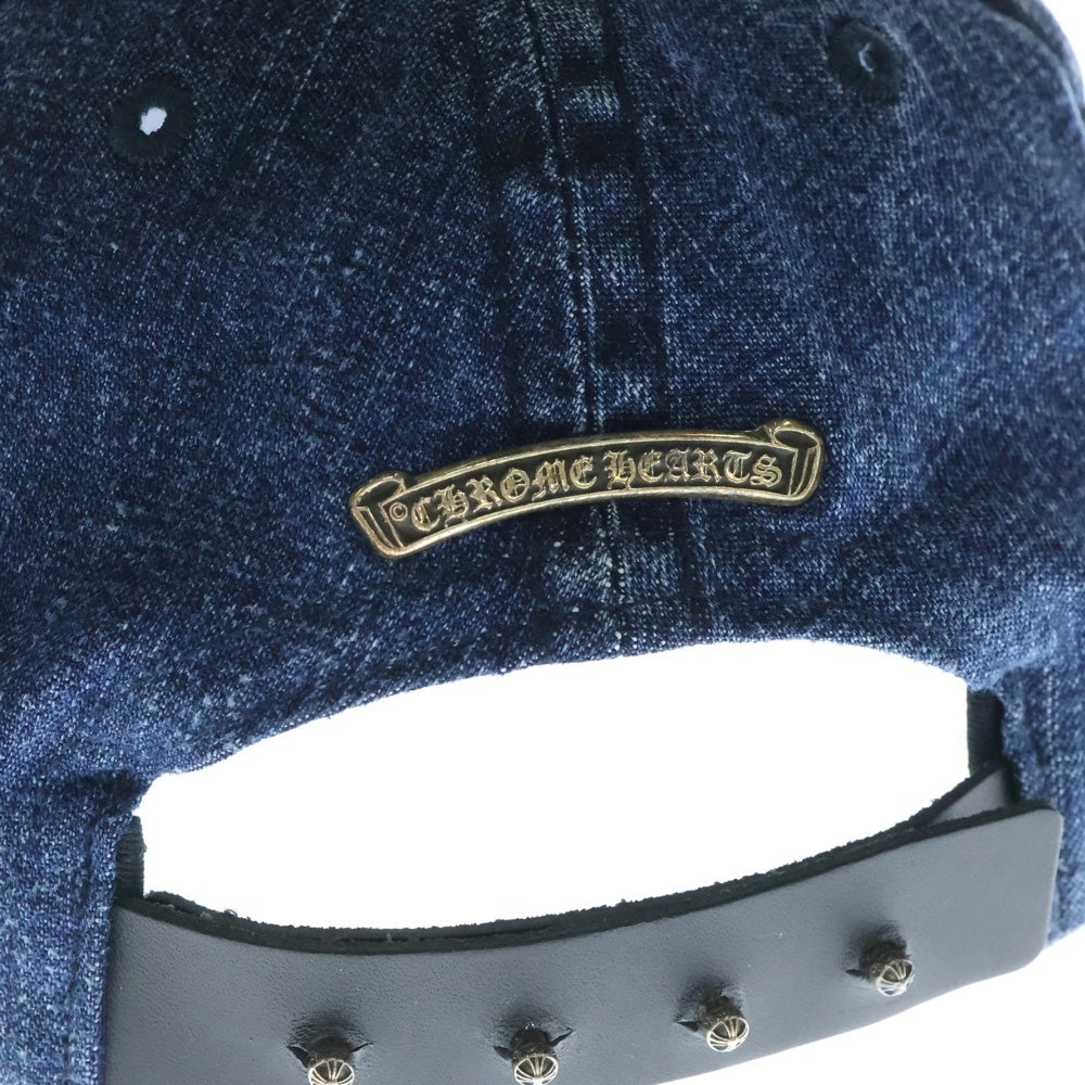 CHROME HEARTS(クロムハーツ) TRUCKER CAP デニムトラッカー ダガー刺繍デニムキャップ帽子 インディゴ