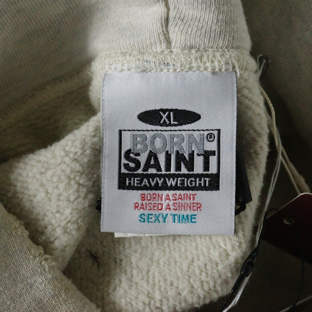 SAINT MICHAEL(セントマイケル) 24SS ボーンレイズドグラフィック総柄パーカー オフホワイト SM-YS8-0000-C11