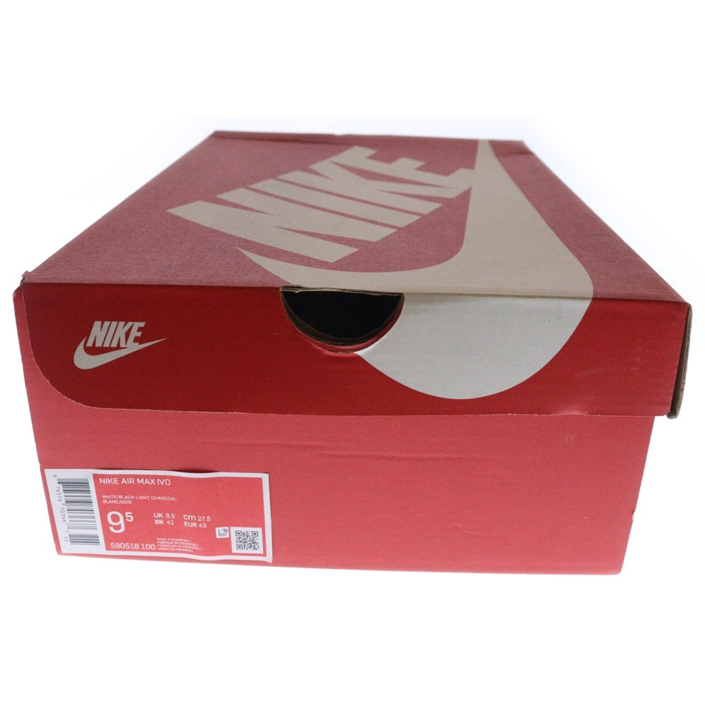 NIKE(ナイキ) AIR MAX IVO エア マックス ローカットスニーカー ホワイト US9.5/27.5cm 580518-100