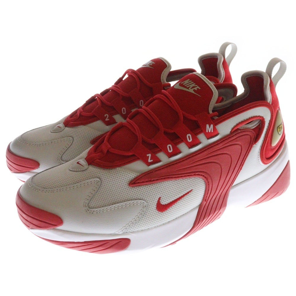 NIKE(ナイキ) ZOOM 2K エア ズーム 2000 ローカットスニーカー ホワイト/レッド US7.5/25.5cm AO 0269-012