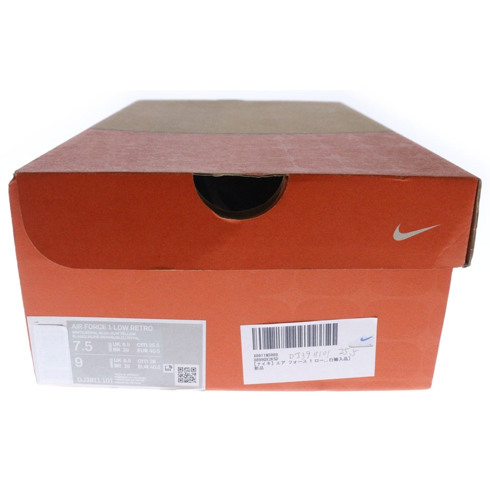 NIKE(ナイキ) AIR FORCE 1 LOW RETRO Color of the Month エアフォース1 レトロ カラー オブ ザ マンス ローカットスニーカー ホワイト/ブルー US7.5/25.5cm DJ3911-101