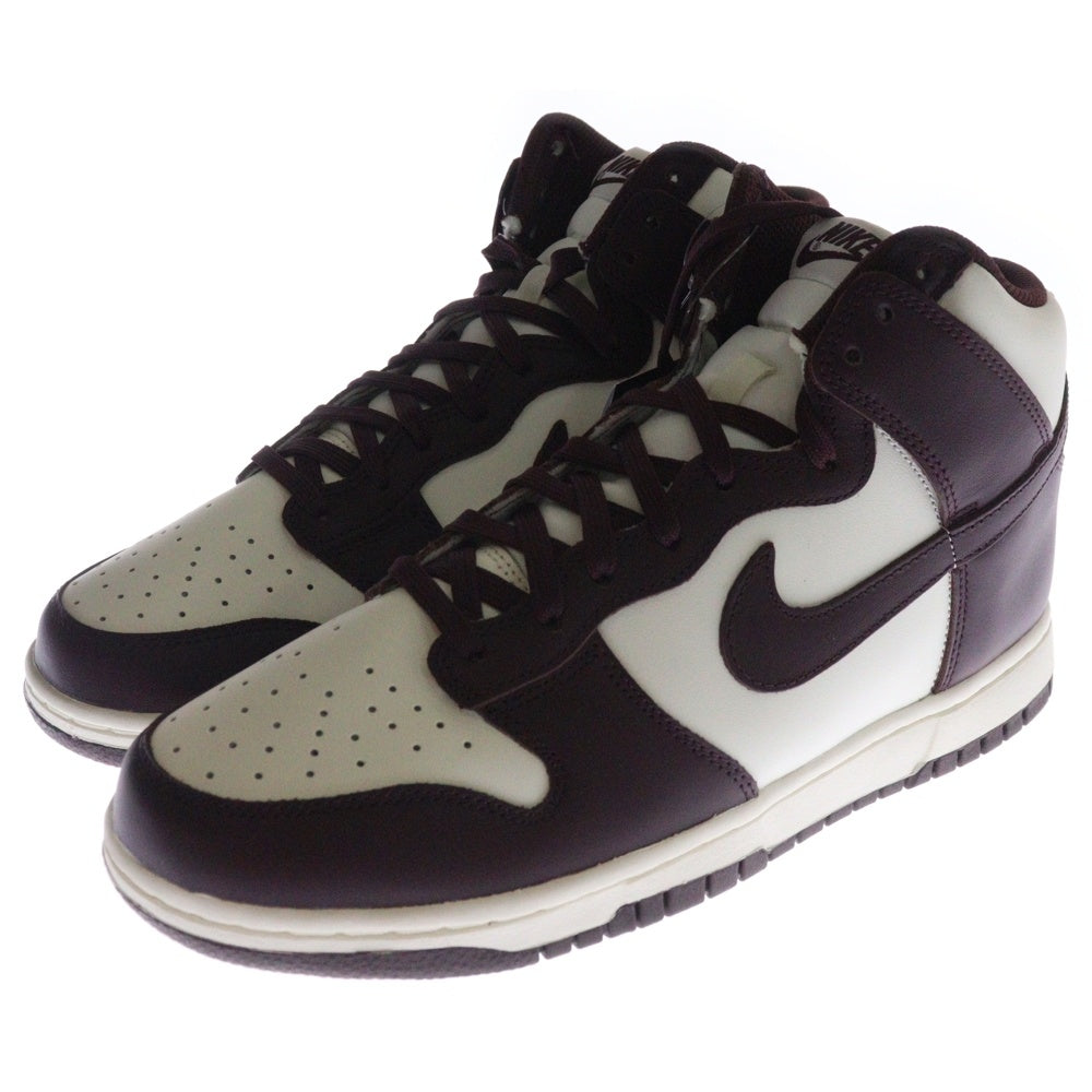NIKE(ナイキ) WMNS DUNK HIGH Burgundy Crush ウィメンズ ダンク ハイカットスニーカー バーガンディ/ホワイト US10/27cm DD1869-601