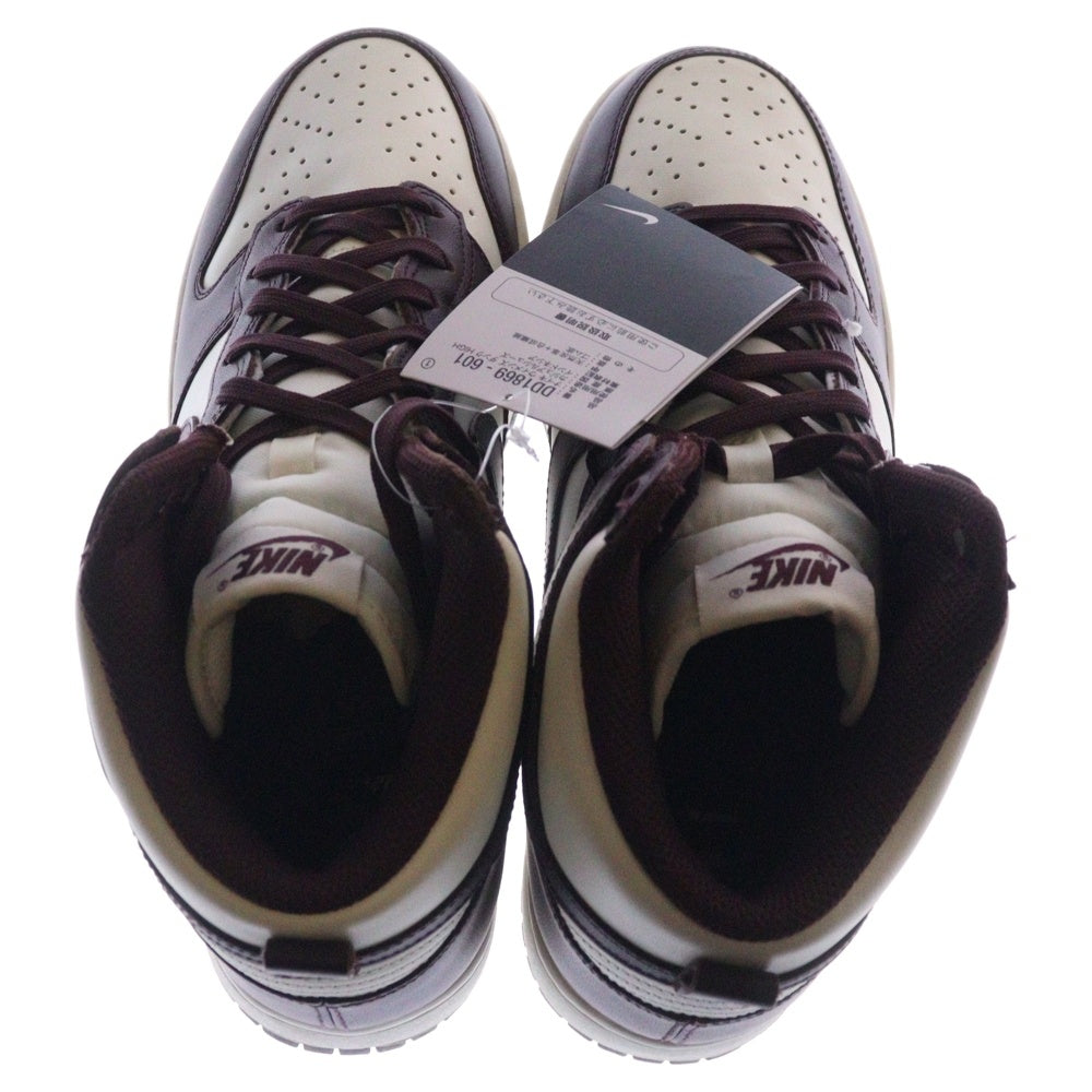 NIKE(ナイキ) WMNS DUNK HIGH Burgundy Crush ウィメンズ ダンク ハイカットスニーカー バーガンディ/ホワイト US10/27cm DD1869-601