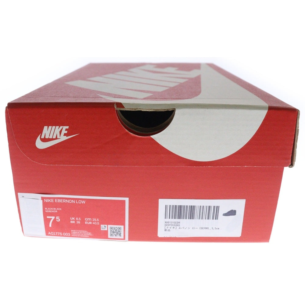 NIKE(ナイキ) EBERNON LOW エバノン ローカット スニーカー ブラック US7.5/25.5cm AQ1775-003