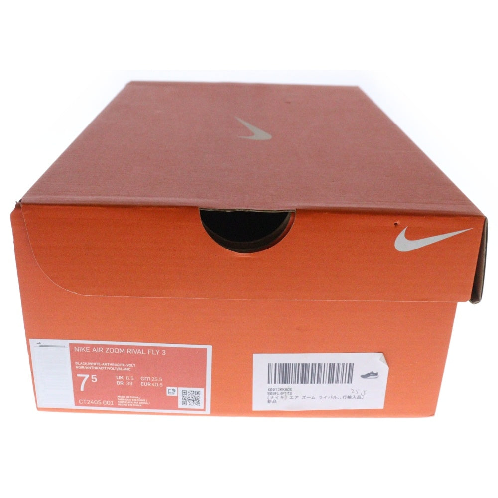 NIKE(ナイキ) AIR ZOOM RIVAL FLY 3 エアズーム ライバル フライ ローカットスニーカーブラック/ホワイト US7.5/25.5cm CT2405-001