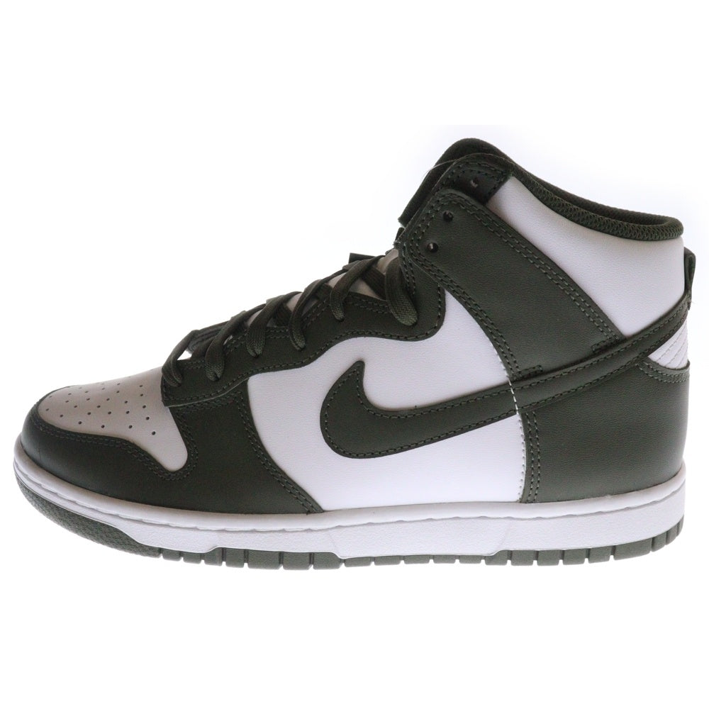 NIKE(ナイキ) DUNK HIGH RETRO ダンク ハイカットスニーカー カーキ/ホワイト US8.5/26.5cm DD1399-107