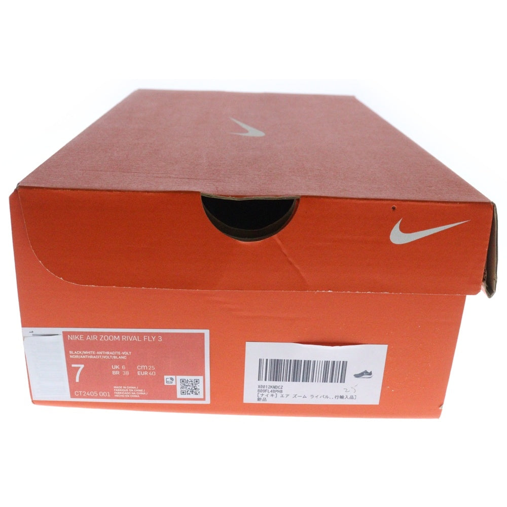 NIKE(ナイキ) AIR ZOOM RIVAL FLY 3 エアズーム ライバル フライ ローカットスニーカーブラック/ホワイト US7/25cm CT2405-001