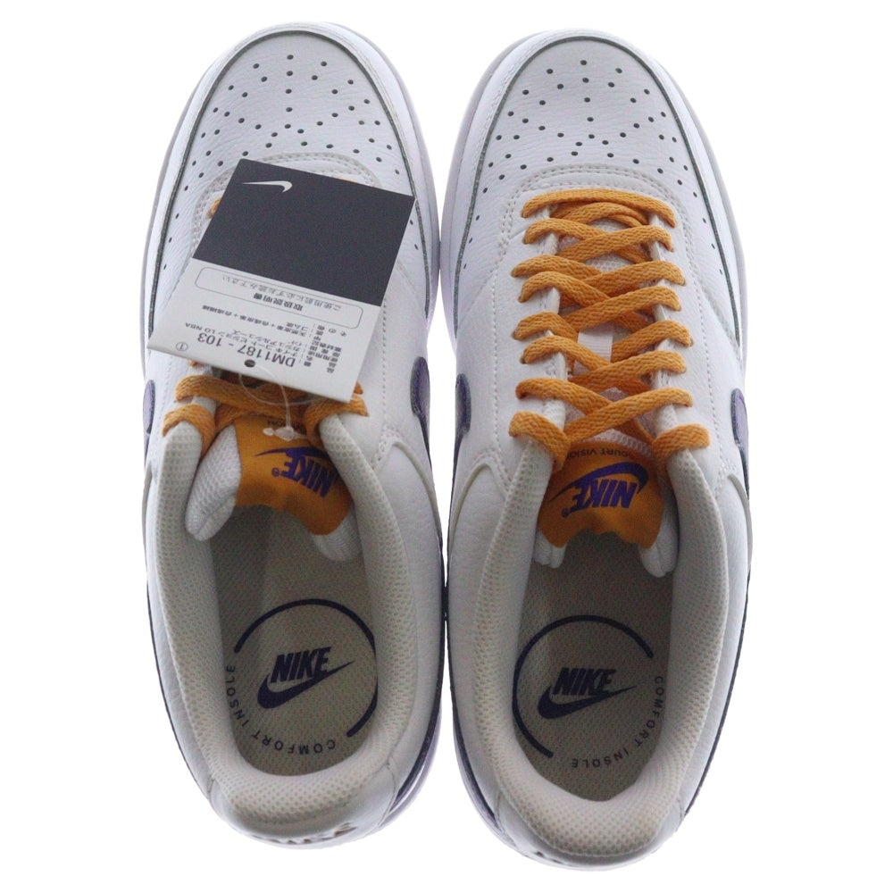 NIKE(ナイキ) COURT VISION LO NBA コート ビジョン ローカットスニーカー ホワイト US8.5/26.5cm DM1187-103