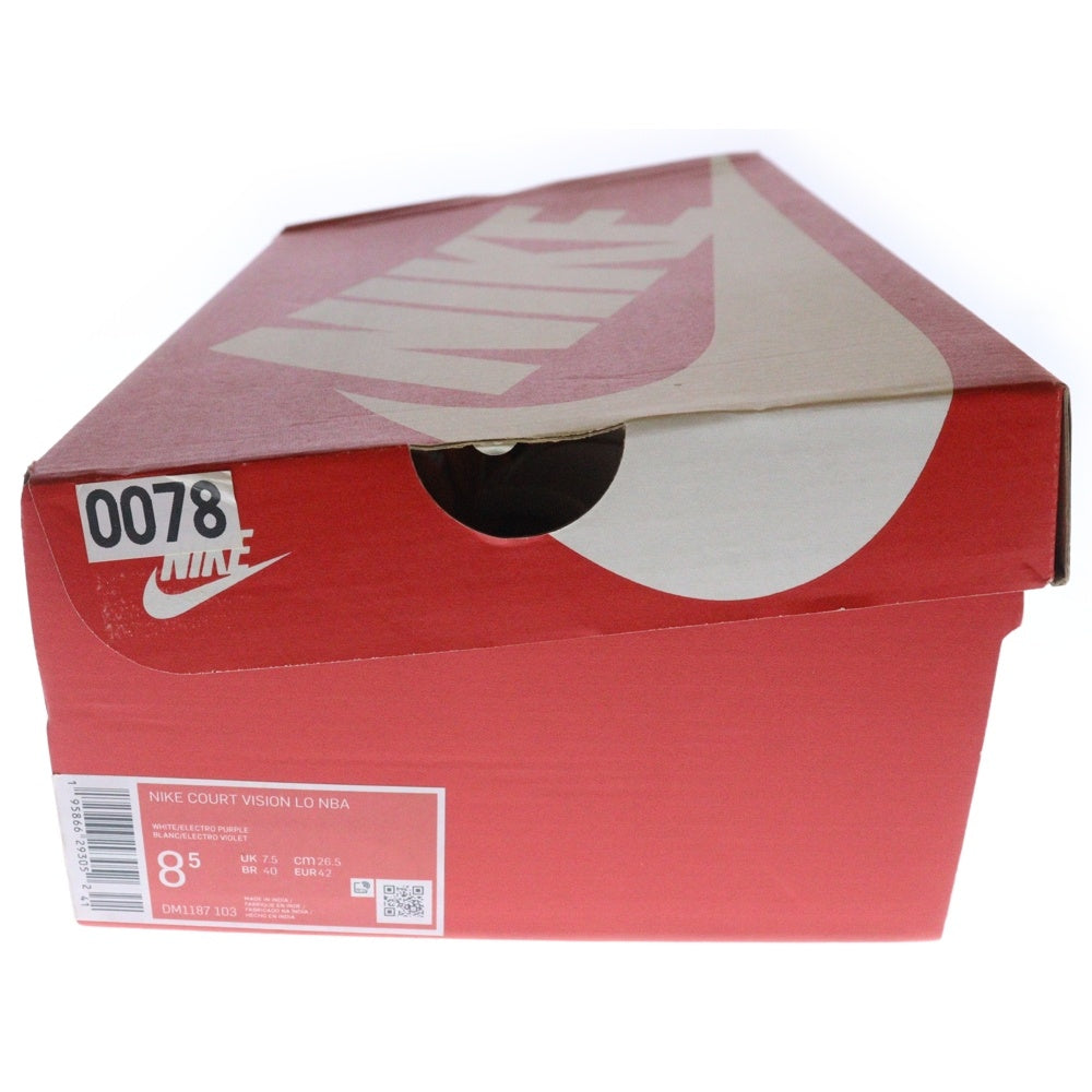 NIKE(ナイキ) COURT VISION LO NBA コート ビジョン ローカットスニーカー ホワイト US8.5/26.5cm DM1187-103
