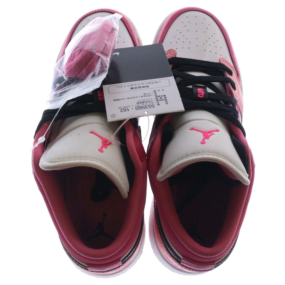 NIKE(ナイキ) GS AIR JORDAN 1 LOW エアジョーダン1 ローカットスニーカー ピンク/ホワイト US5Y/23.5cm 553560-162 レディース