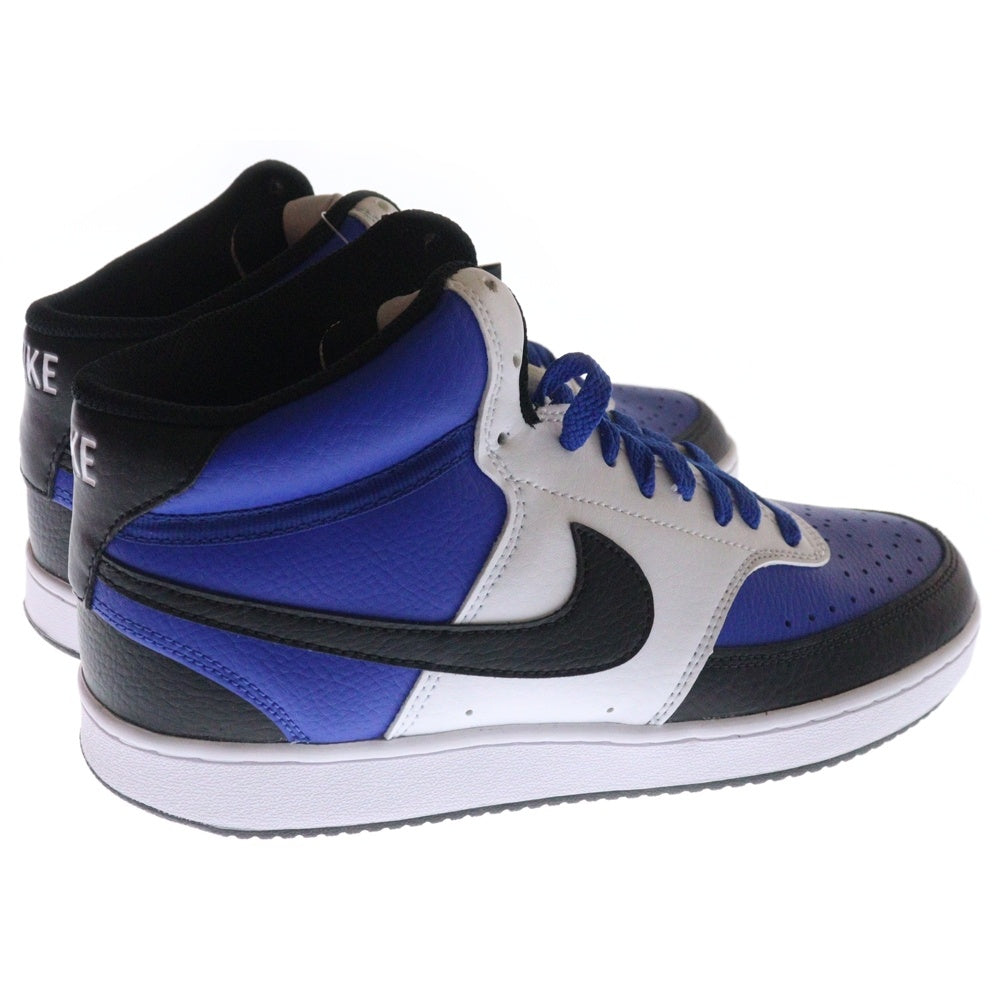 NIKE(ナイキ) COURT VISION MID NBA GAME ROYAL コートビジョン ゲーム ロイヤル ミッドカットスニーカー ホワイト/ブルー US8.5/26.5cm DM1186-400