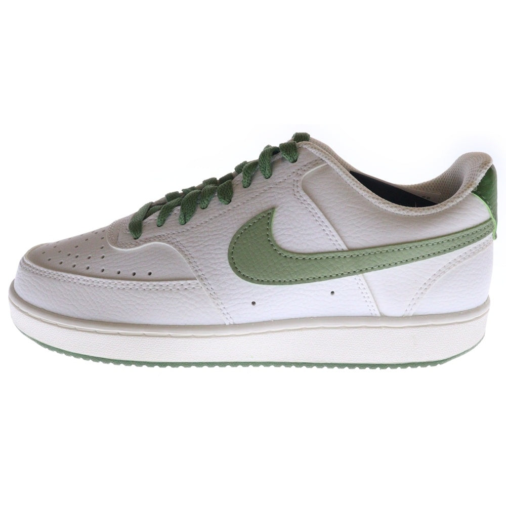 NIKE(ナイキ) COURT VISION LO コート ビジョン ローカットスニーカー ホワイト/グリーン US7.5/25.5cm FJ5480-100