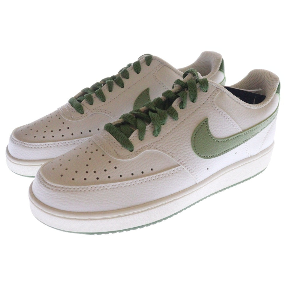 NIKE(ナイキ) COURT VISION LO コート ビジョン ローカットスニーカー ホワイト/グリーン US7.5/25.5cm FJ5480-100