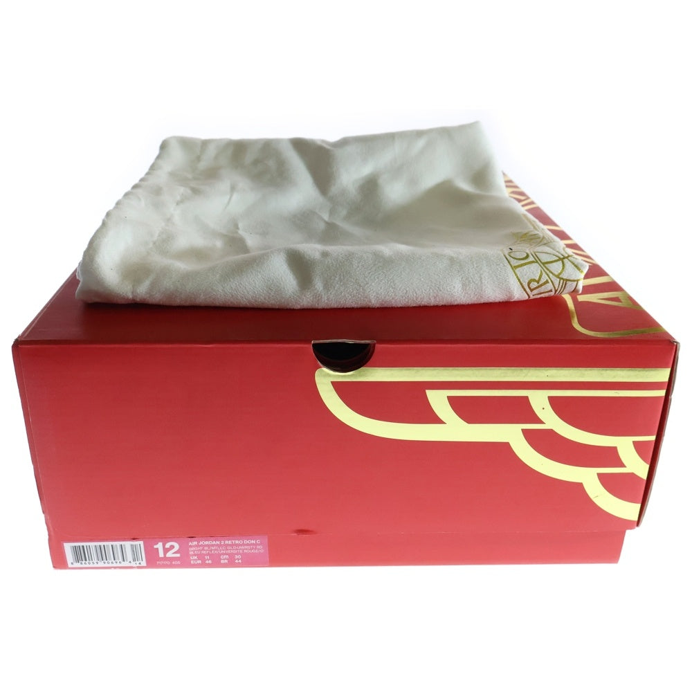 NIKE(ナイキ) AIR JORDAN 2 RETRO DON C BEACH エアジョーダン2レトロ ドンC ハイカットスニーカー ブルー US12/30cm 834825-250