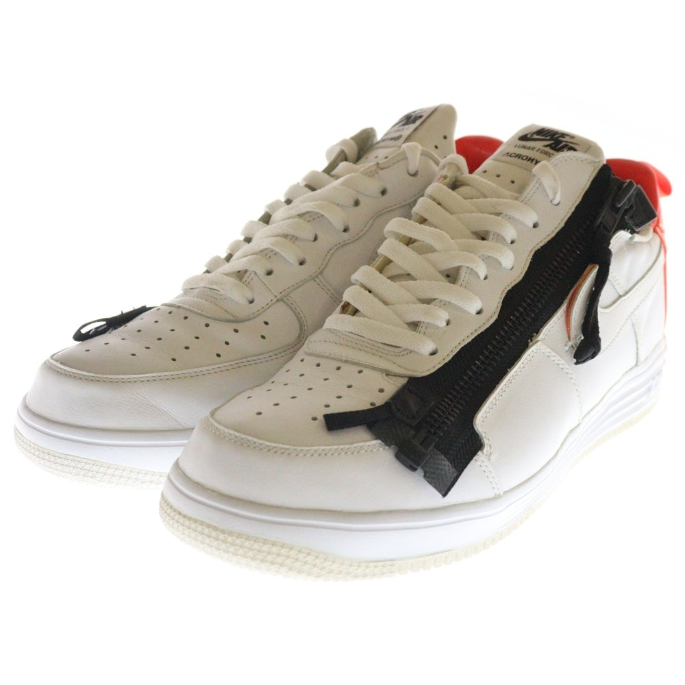 NIKE(ナイキ) 【観賞用 2015年製】Acronym Lunar Force 1 Low White Bright Crimson アクロニウム ルナ フォース 1 ローカットスニーカー ホワイト US11/29cm 698699-116