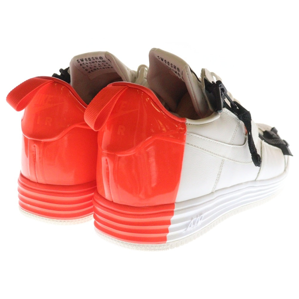 NIKE(ナイキ) 【観賞用 2015年製】Acronym Lunar Force 1 Low White Bright Crimson アクロニウム ルナ フォース 1 ローカットスニーカー ホワイト US11/29cm 698699-116
