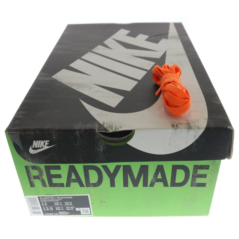 NIKE(ナイキ) ×READY MADE BLAZER MID レディメイド ブレーザー ミッドカットスニーカー ホワイト US12/30cm CZ3589-100
