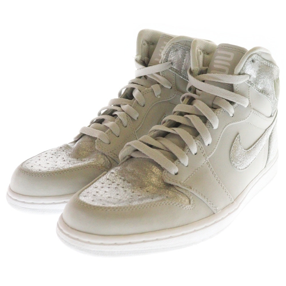 NIKE(ナイキ) 【観賞用 2009年製】AIR JORDAN 1 RETRO HIGH SILVER エアジョーダン レトロ ハイカットスニーカー ジェラルミンケース付き シルバー US11.5/29.5cm 396009-001