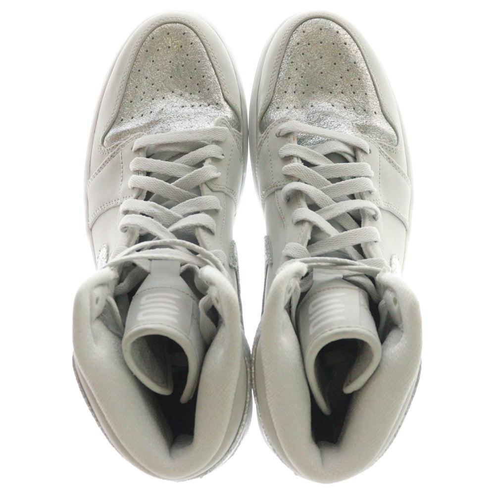 NIKE(ナイキ) 【観賞用 2009年製】AIR JORDAN 1 RETRO HIGH SILVER エアジョーダン レトロ ハイカットスニーカー ジェラルミンケース付き シルバー US11.5/29.5cm 396009-001
