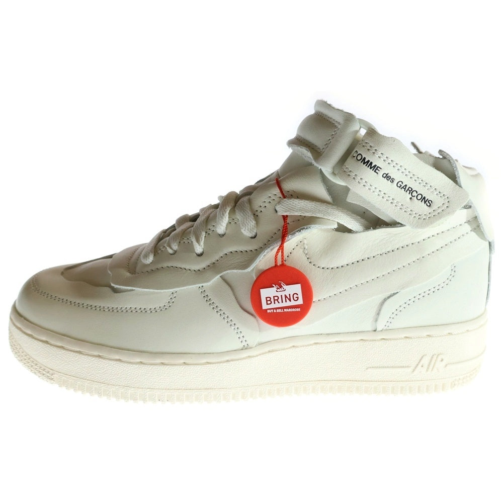 NIKE(ナイキ) ×COMME des GARCONS HOMME PLUS AIR FORCE 1 MID コムデギャルソンオムプリュス エアフォース1 ミッドカットスニーカー DC3601-100 レディース