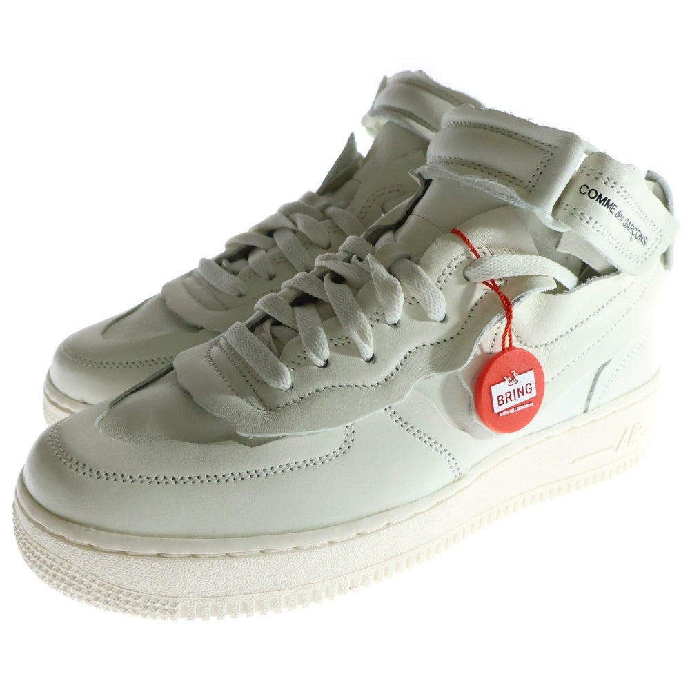 NIKE(ナイキ) ×COMME des GARCONS HOMME PLUS AIR FORCE 1 MID コムデギャルソンオムプリュス エアフォース1 ミッドカットスニーカー DC3601-100 レディース