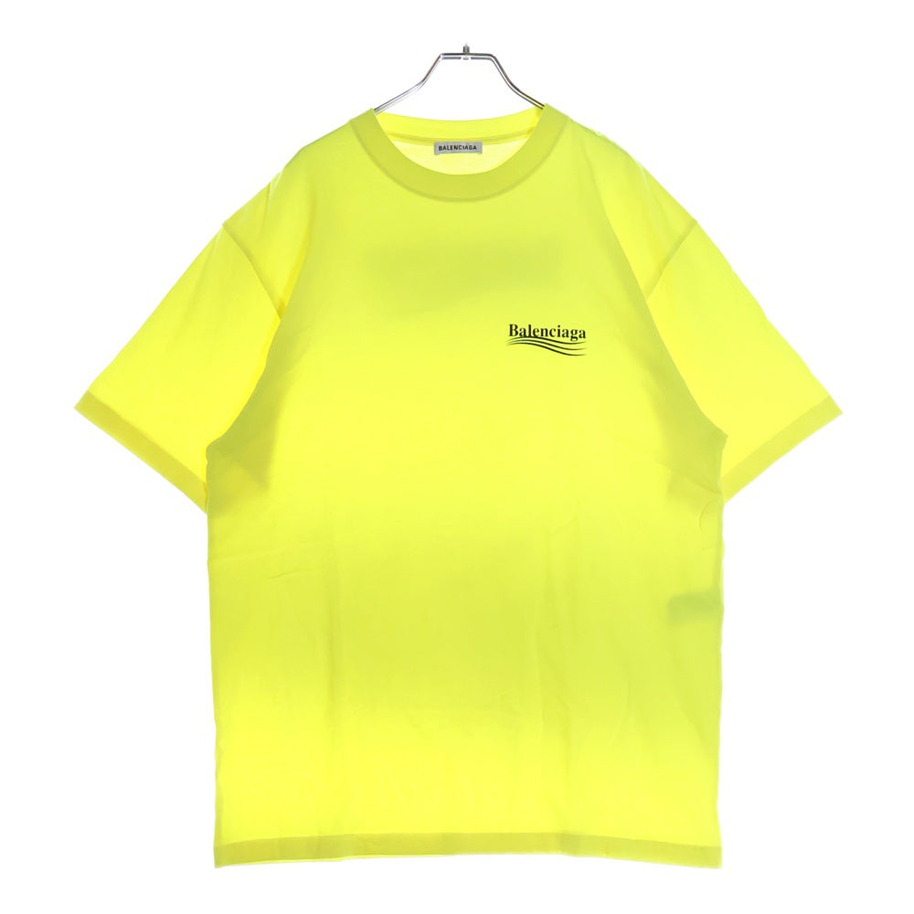 BALENCIAGA(バレンシアガ) キャンペーンロゴ プリント半袖Tシャツ ライトグリーン 641655 TJVF7