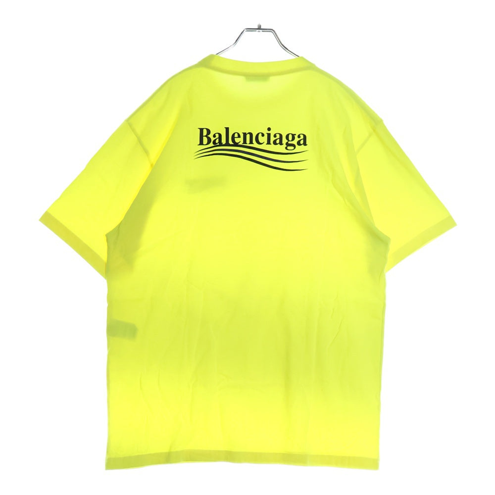 BALENCIAGA(バレンシアガ) キャンペーンロゴ プリント半袖Tシャツ ライトグリーン 641655 TJVF7