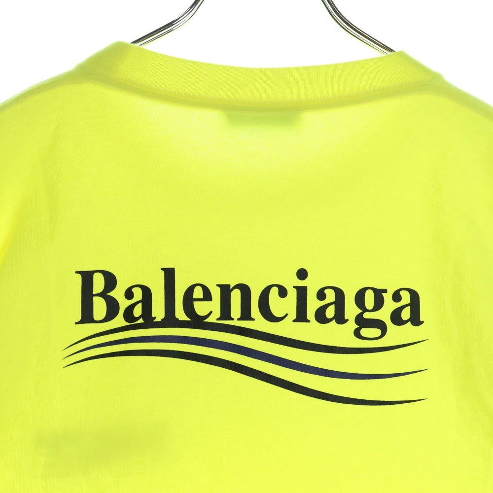 BALENCIAGA(バレンシアガ) キャンペーンロゴ プリント半袖Tシャツ ライトグリーン 641655 TJVF7