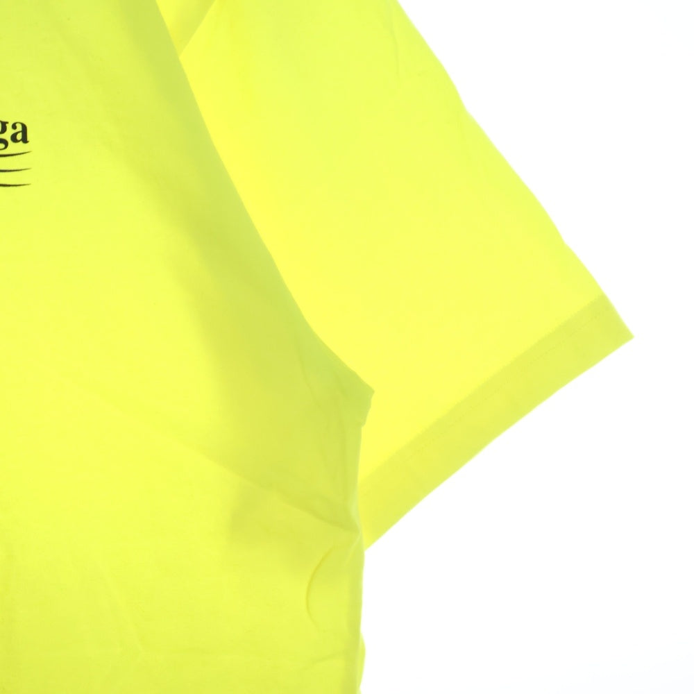 BALENCIAGA(バレンシアガ) キャンペーンロゴ プリント半袖Tシャツ ライトグリーン 641655 TJVF7
