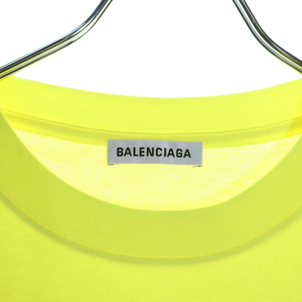 BALENCIAGA(バレンシアガ) キャンペーンロゴ プリント半袖Tシャツ ライトグリーン 641655 TJVF7