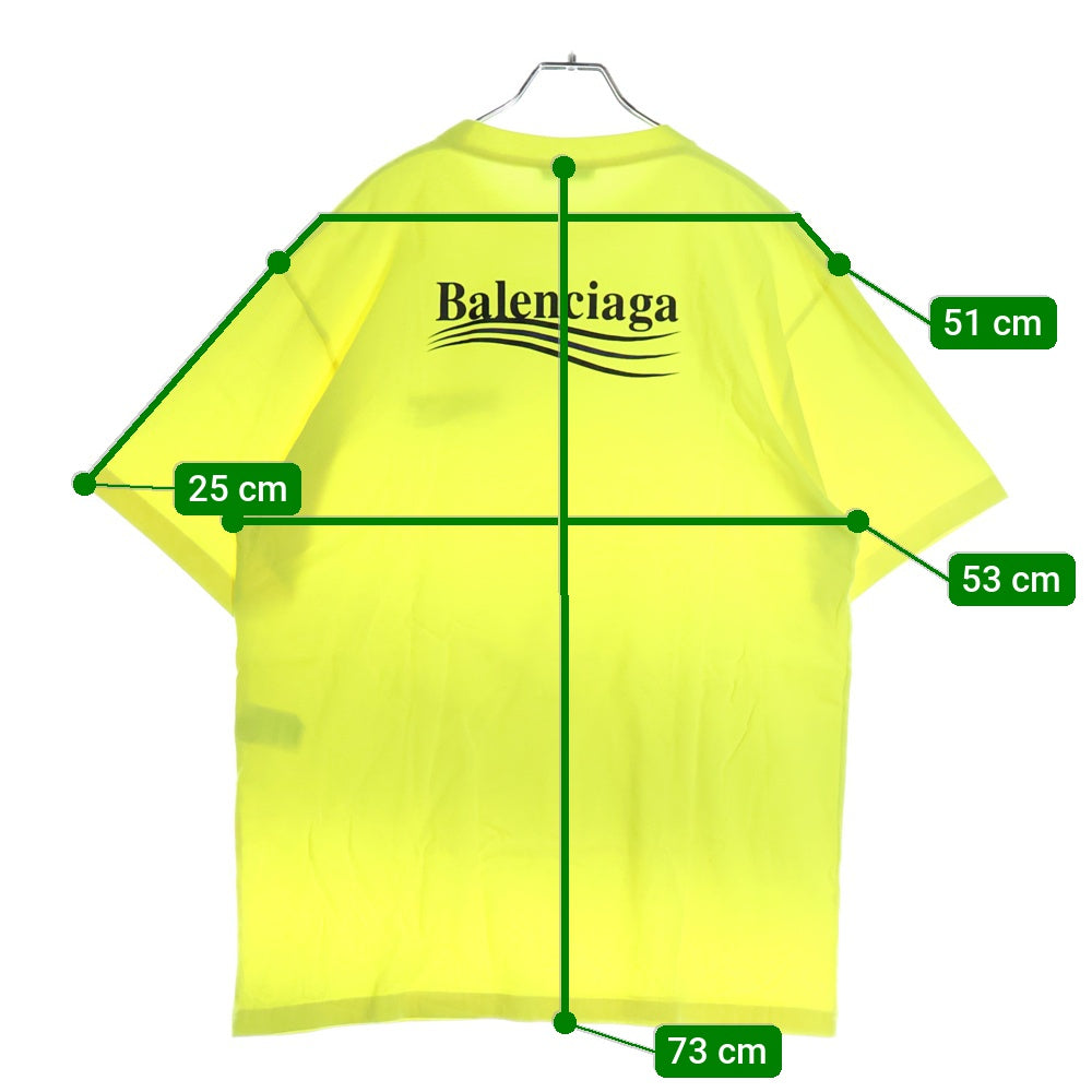 BALENCIAGA(バレンシアガ) キャンペーンロゴ プリント半袖Tシャツ ライトグリーン 641655 TJVF7