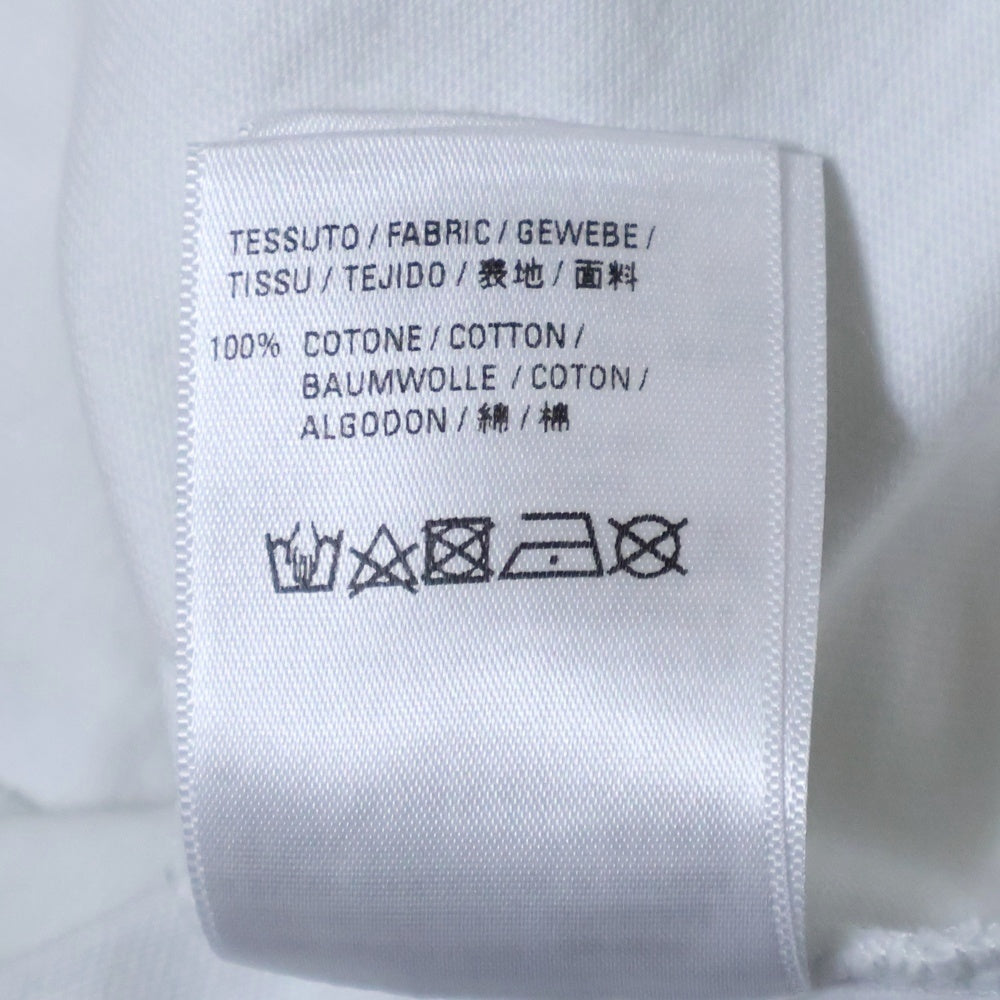 BALENCIAGA(バレンシアガ) モザイクロゴ プリント クルーネック 半袖カットソー Tシャツ ホワイト 612966 TKV17