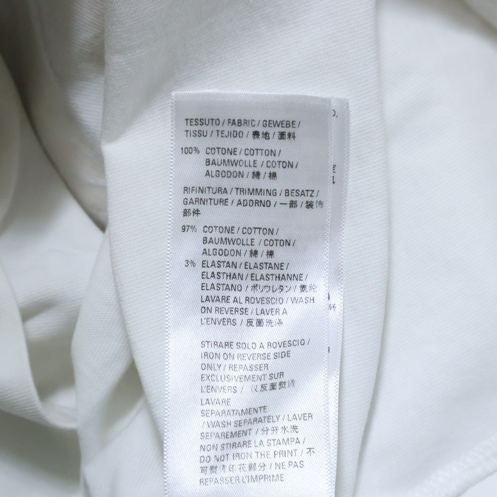 BALENCIAGA(バレンシアガ) カレッジロゴ クルーネック 半袖カットソー Tシャツ ホワイト 612966 TLV89